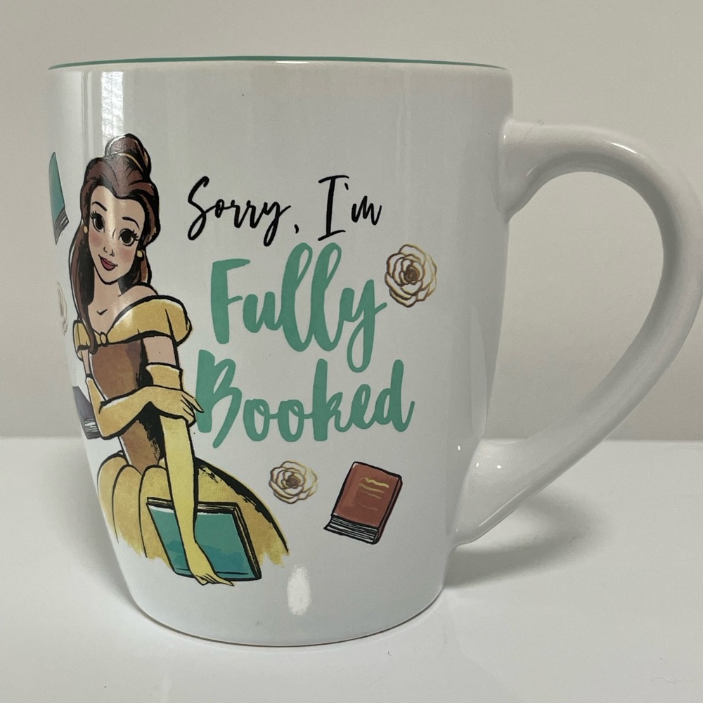 Disney White and Yellow Ceramic Mug